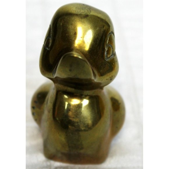 VTG 70s or 80s Solid Brass Duck Duckling Paperweight Figure Decor Small - Picture 2 of 10